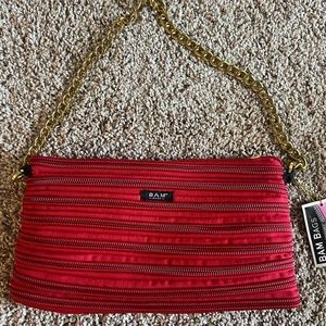 Red hand bag